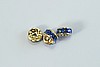 4pc GORGEOUS SPARKLY No 5820 6mm SAPPHIRE SWAROVSKI CRYSTAL RONDELLE BEADS